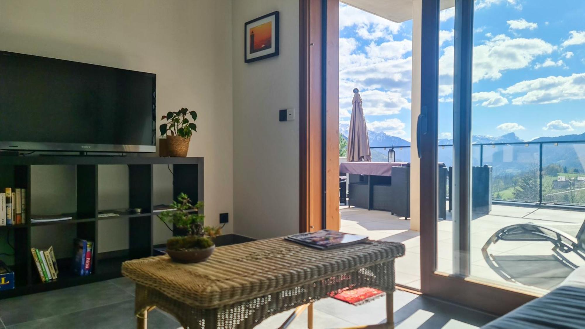 Apartamento Le Berceau Des Aiguilles - Vue Montagne, Terrasse - Aravistour Saint-Jean-de-Sixt Exterior foto